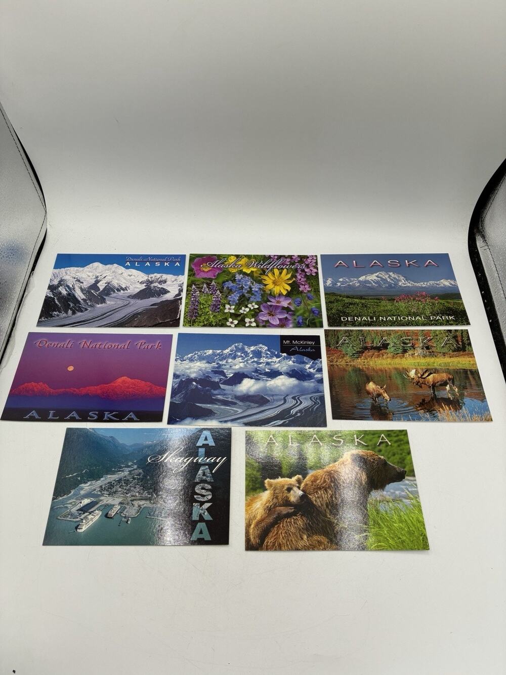 Vintage Alaska Postcards Lot of 8 Unused Denali Wildlife Skagway Mt McKinley